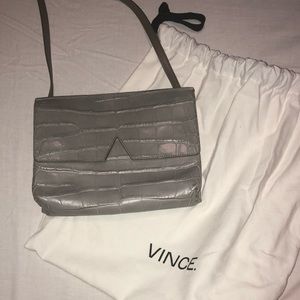 HOLIDAY SALE Grey Vince Crocodile Purse